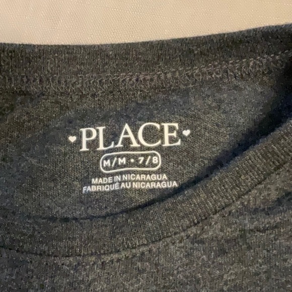 Place Black Long Sleeve Tee with Silver Leopard Design - Picture 4 of 6